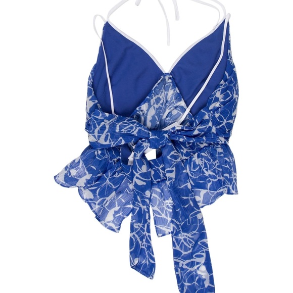 Jonathan Simkhai NWT Amalfi Print Rosa Strappy Top Size Medium - Picture 5 of 5